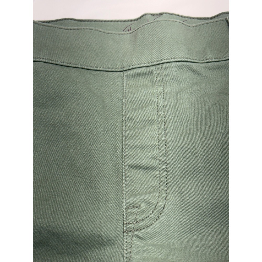 Talbots Sage Green Pull On Chino Shorts Mid Rise Cotton Blend Twill Classic Fit - Picture 5 of 10